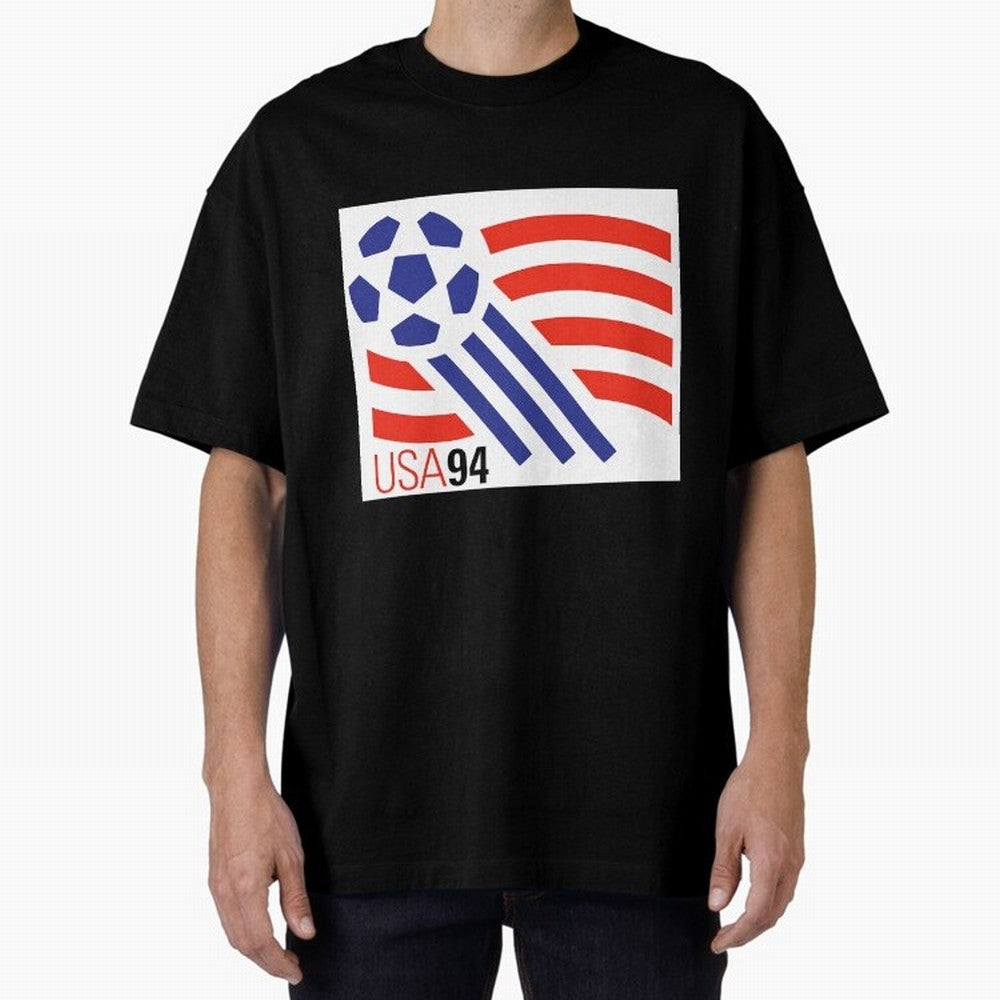 USA WC 94 Classic Oversized T-Shirt Represent the Passion of FIFA World Cup 2026 USA Canada Mexico Spirit, Highlighting Netherlands, Haaland and Mbappe, Goal Celebration Energy, Supporter Heritage, Football Icons and Worldwide Tournament Joy;