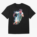 Messi in action Graphic Paint poster design Oversized T-Shirt Honor the Football Icons of FIFA World Cup 2026 USA Canada Mexico Driven by Mbappe and Neymar, Netherlands Energy, Soccer Culture, Superstar Moments, National Team Dreams and Competitive