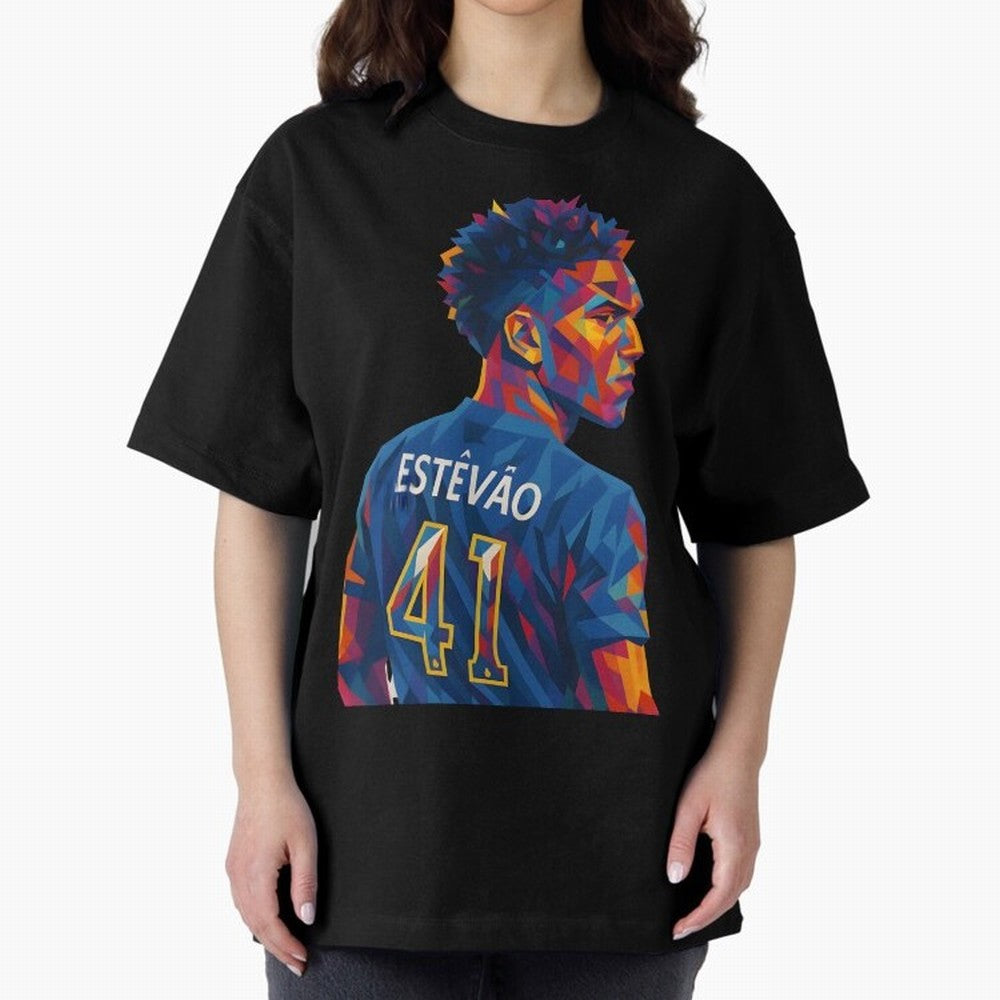 Est¨ºv?o Oversized T-Shirt Celebrate the Biggest Stage of FIFA World Cup 2026 USA Canada Mexico for Fans of Cristiano Ronaldo and France and Portugal, Bringing Worldwide Fan Energy, Dramatic Goals, Stadium Lights and Championship Celebrations;