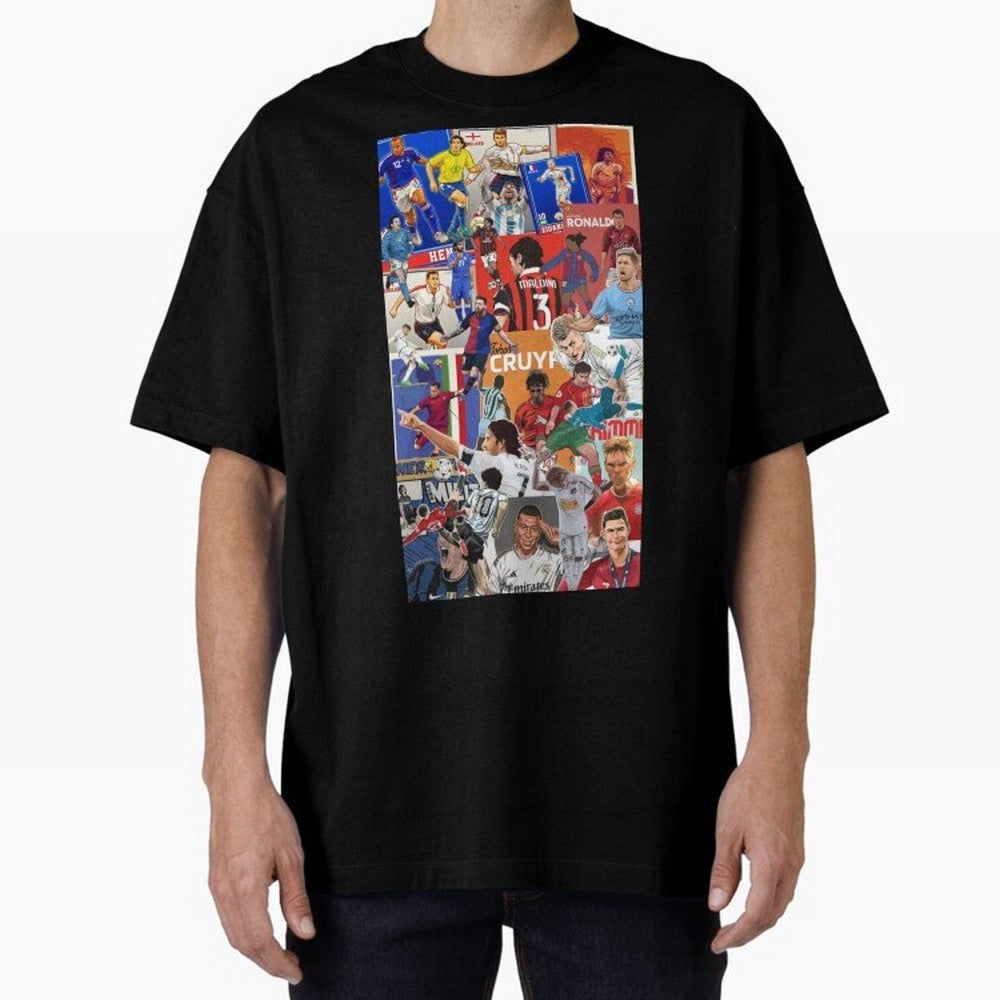 The Greats Oversized T-Shirt Showcase FIFA World Cup 2026 Centered on Cristiano Ronaldo, Argentina and Brazil Energy, Classic Soccer Heritage, Championship Pressure, Fan Loyalty and International Pride; Perfect for People Who Love Argentina,