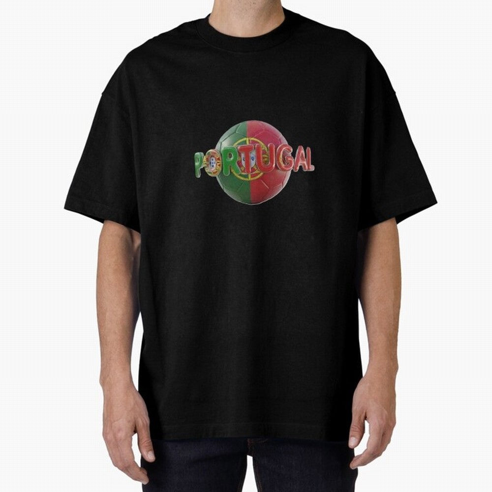 Portugal Soccer World Cup Oversized T-Shirt Celebrate National Team Dreams in the FIFA World Cup 2026 Journey through Messi, CR7 and Mbappe Highlights, England Pride, Supporter Pride, Iconic Celebrations, Legendary Names and Global Match Day
