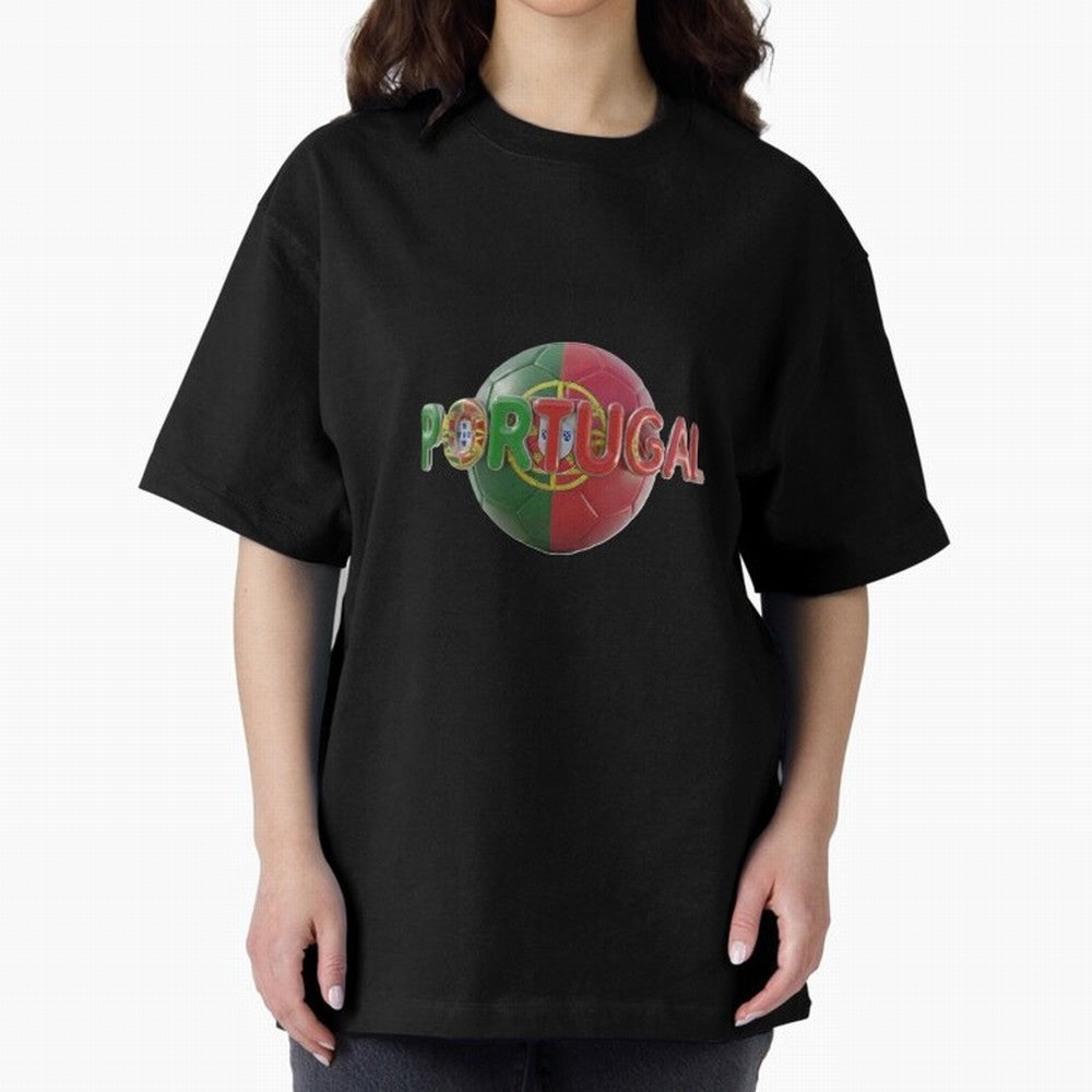 Portugal Soccer World Cup Oversized T-Shirt Celebrate National Team Dreams in the FIFA World Cup 2026 Journey through Messi, CR7 and Mbappe Highlights, England Pride, Supporter Pride, Iconic Celebrations, Legendary Names and Global Match Day