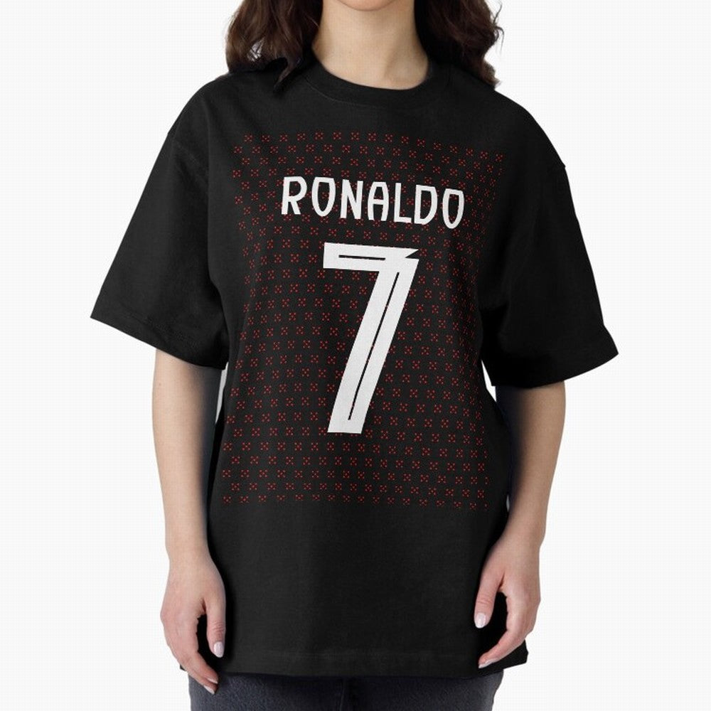 Christiano Ronaldo Portugal Kit 2025 Oversized T-Shirt Make Game Day About the FIFA World Cup 2026 Group Stage Journey through Mbappe and Neymar Highlights, England and Germany Pride, Goal Celebration Energy, Supporter Heritage, Football Icons and