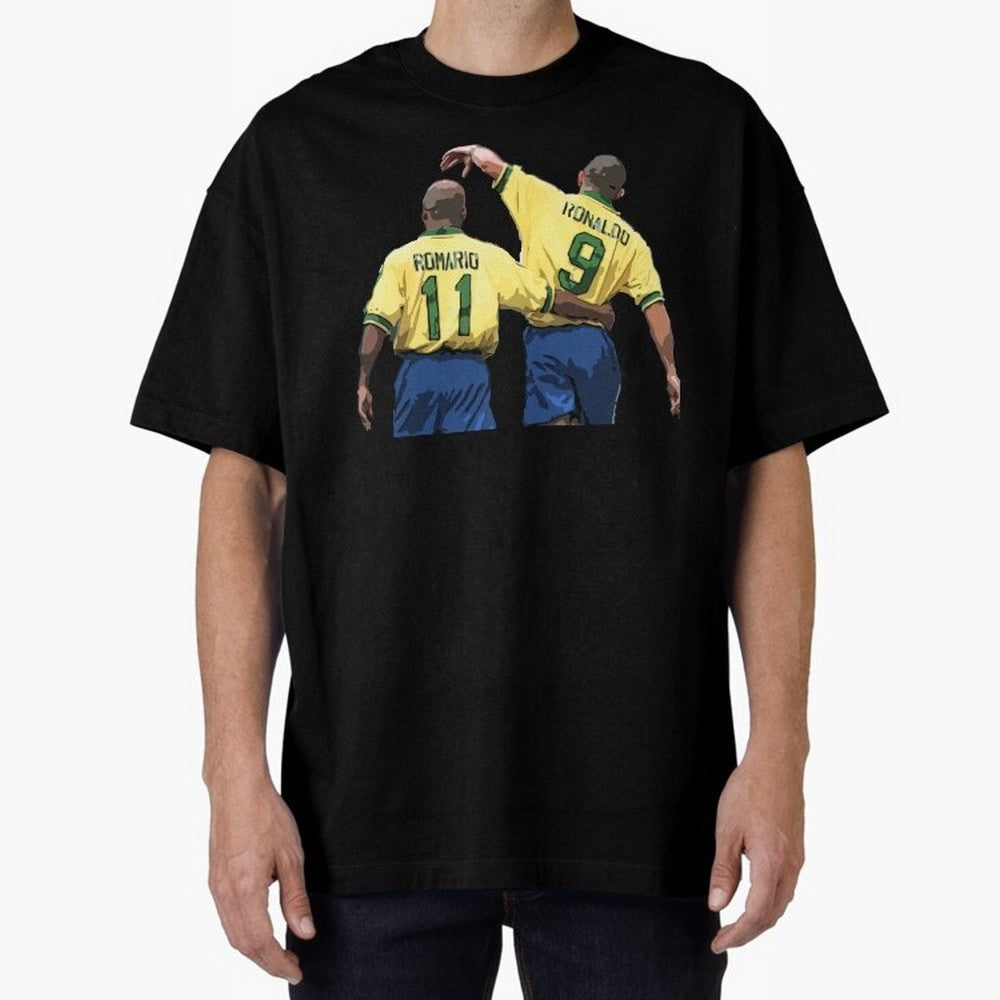 Romario & Ronaldo Oversized T-Shirt Turn Football Passion into Global Football Passion for FIFA World Cup 2026 USA Canada Mexico, Capturing Haaland, England, Classic Soccer Heritage, Championship Pressure, Fan Loyalty and International Pride;