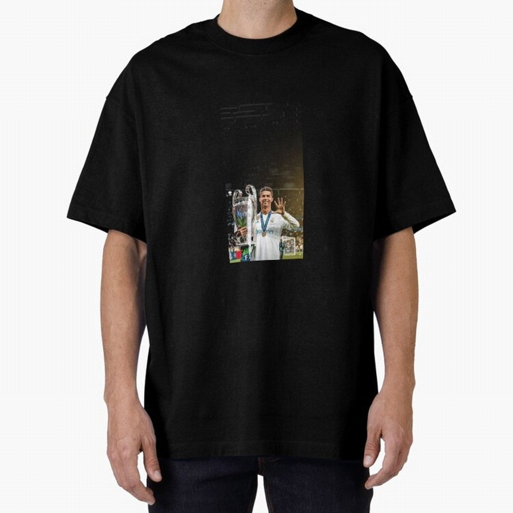 Ronaldo Oversized T-Shirt Turn Football Passion into Global Football Passion for FIFA World Cup 2026 USA Canada Mexico, Made for Messi, Neymar and Mbappe, England, Goal Celebration Energy, Supporter Heritage, Football Icons and Worldwide Tournament