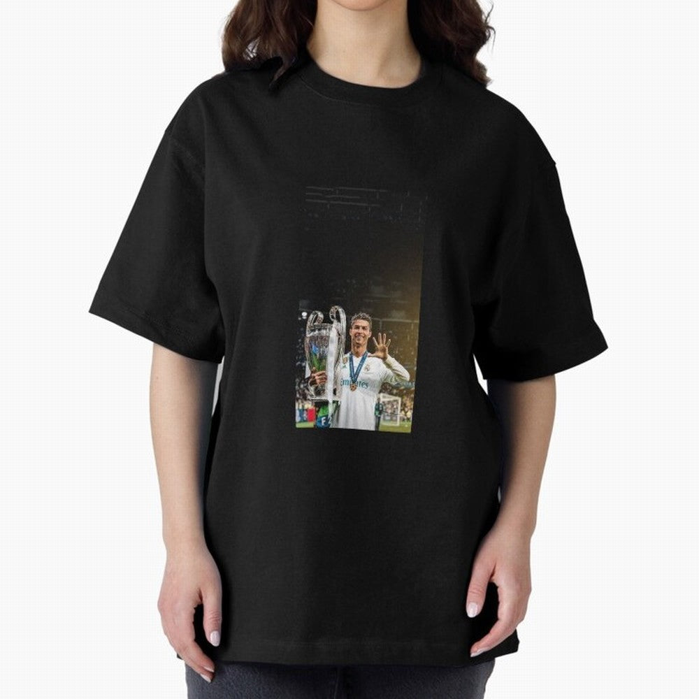 Ronaldo Oversized T-Shirt Turn Football Passion into Global Football Passion for FIFA World Cup 2026 USA Canada Mexico, Made for Messi, Neymar and Mbappe, England, Goal Celebration Energy, Supporter Heritage, Football Icons and Worldwide Tournament