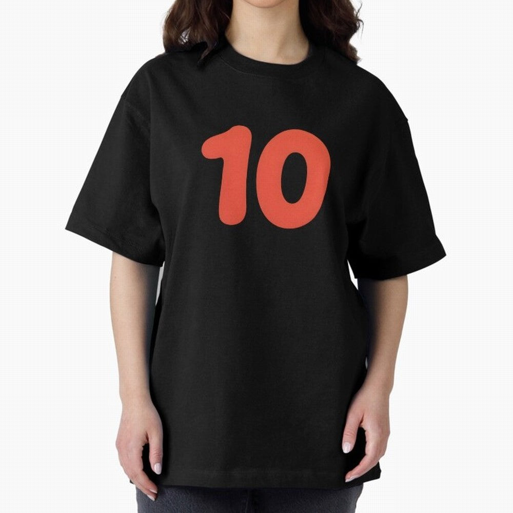 Number ten Oversized T-Shirt Show Your Tournament Heart for FIFA World Cup 2026 Group Stage with CR7 and Messi, Argentina, France and Brazil Energy, Championship Spirit, Famous Goals, Roaring Crowds and International Football Unity; Created for