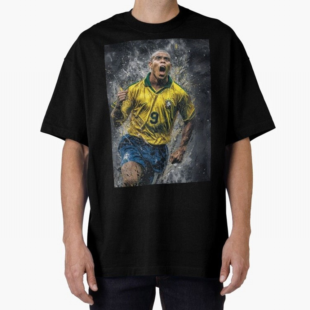 Ronaldo Naz¨¢rio - Il Fenomeno (Brazil) Oversized T-Shirt Bring Retro Soccer Energy to FIFA World Cup 2026 Spirit, Highlighting Argentina, Messi, Champion Mindset, Group Stage Buzz, Knockout Tension and Passionate Fan Culture; Made for Die Hard