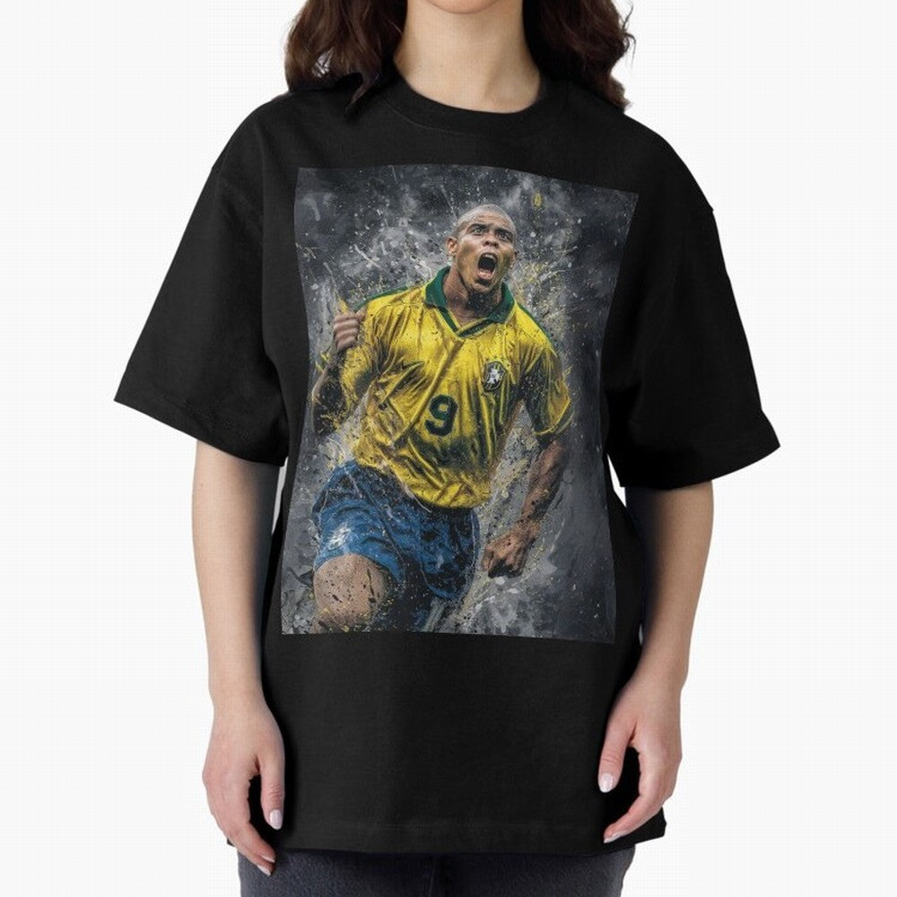 Ronaldo Naz¨¢rio - Il Fenomeno (Brazil) Oversized T-Shirt Bring Retro Soccer Energy to FIFA World Cup 2026 Spirit, Highlighting Argentina, Messi, Champion Mindset, Group Stage Buzz, Knockout Tension and Passionate Fan Culture; Made for Die Hard