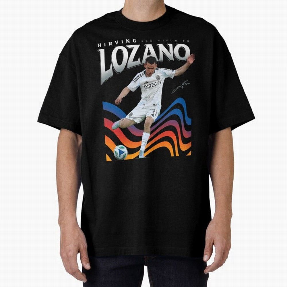 Hirving Lozano San Diego FC Oversized T-Shirt Bring World Football Passion into FIFA World Cup 2026 Highlighting Neymar, Haaland and Cristiano Ronaldo, Brazil Energy, Retro Football Energy, Iconic Rivalries, Trophy Chase Drama and Stadium