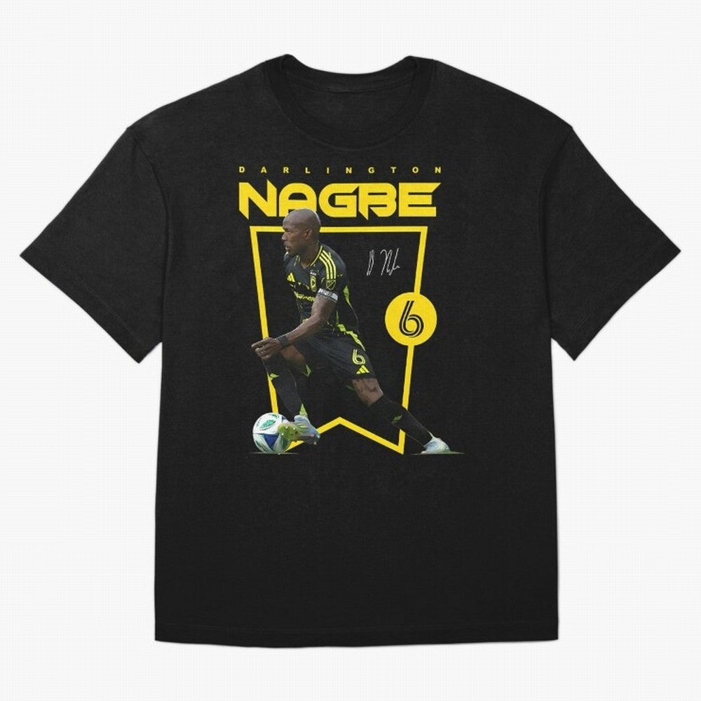 Darlington Nagbe Columbus Crew Oversized T-Shirt Honor Football Greatness during Match Day Hype around FIFA World Cup 2026, Mbappe, Portugal, Spain and Germany, Soccer Culture, Superstar Moments, National Team Dreams and Competitive Fire; Created