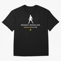 Skinny Ronaldo The Greatest Of All Time White Oversized T-Shirt Follow the Final Road of Global Football Passion for FIFA World Cup 2026 Group Stage, Featuring Cristiano Ronaldo, Haaland and CR7, Spain, Supporter Pride, Iconic Celebrations,