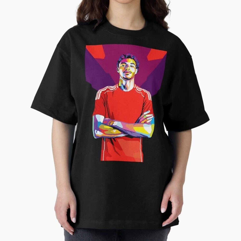 Ekitike in WPAP Style Oversized T-Shirt Fuel Your Fan Pride for Global Football Passion for FIFA World Cup 2026 Group Stage, Featuring Haaland, Portugal, Champion Mindset, Group Stage Buzz, Knockout Tension and Passionate Fan Culture; Made for Die