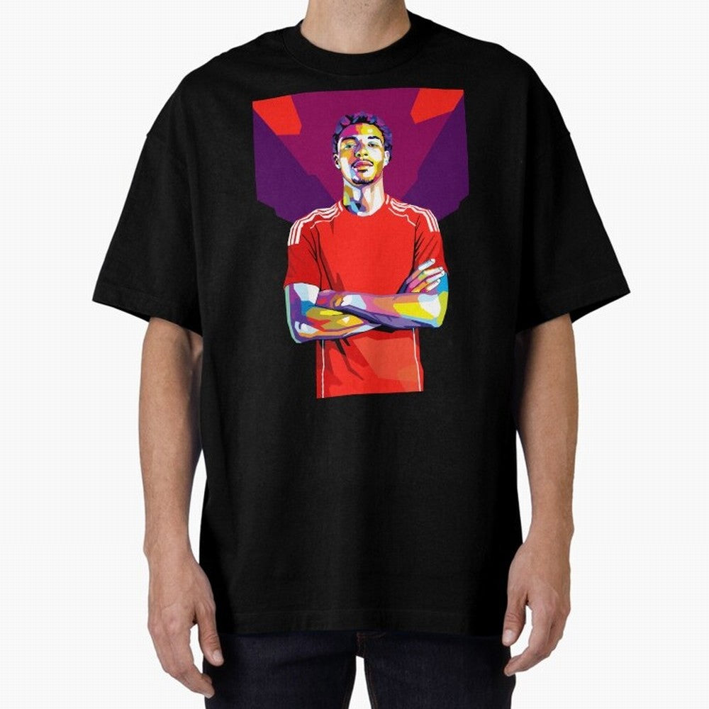 Ekitike in WPAP Style Oversized T-Shirt Fuel Your Fan Pride for Global Football Passion for FIFA World Cup 2026 Group Stage, Featuring Haaland, Portugal, Champion Mindset, Group Stage Buzz, Knockout Tension and Passionate Fan Culture; Made for Die