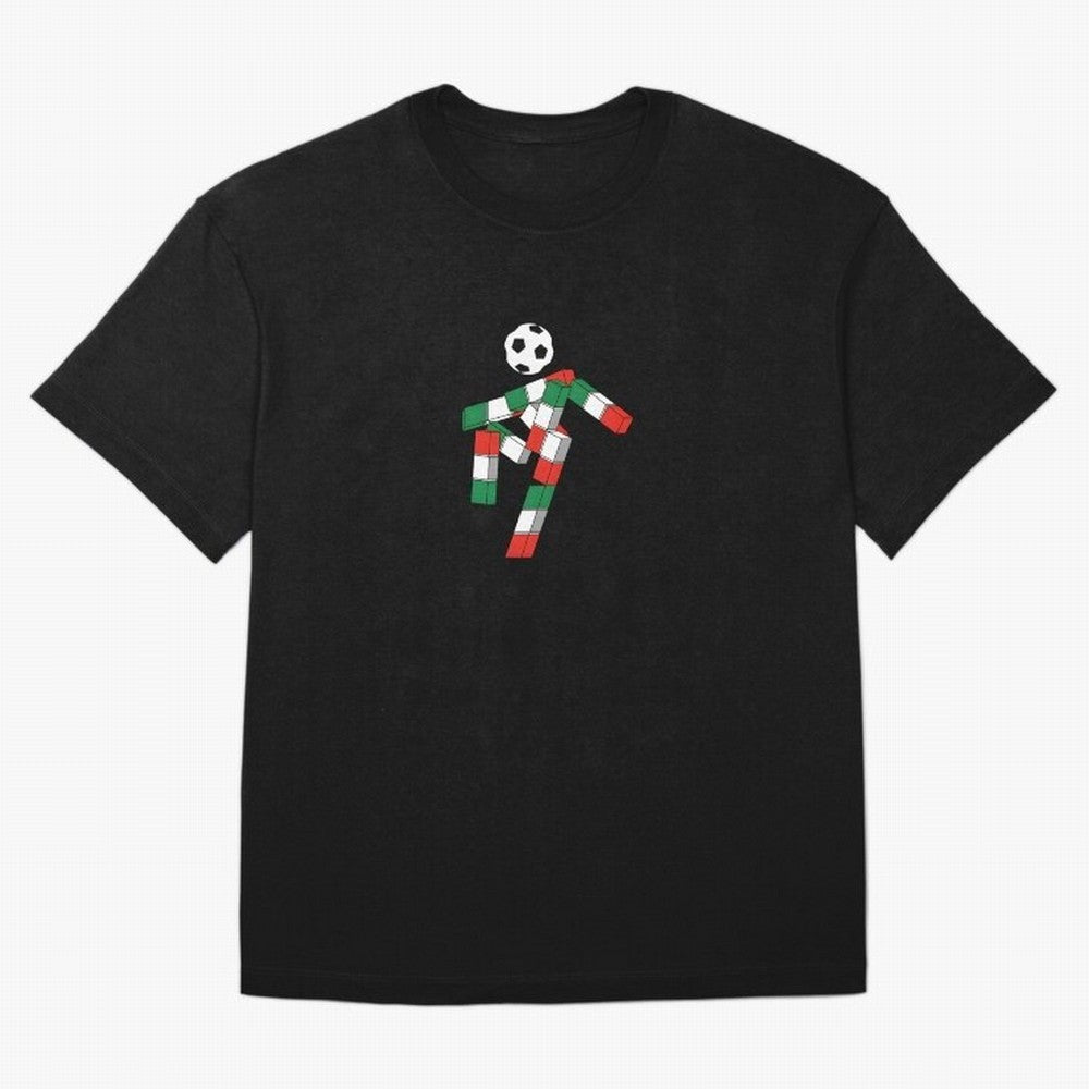 Ciao - World Cup 90' Mascote Logo Oversized T-Shirt Honor the Beautiful Game during FIFA World Cup 2026 Spirit, with Netherlands, Messi, Neymar and Mbappe, Sports Nostalgia, International Competition, Famous Players and Unforgettable Victories;