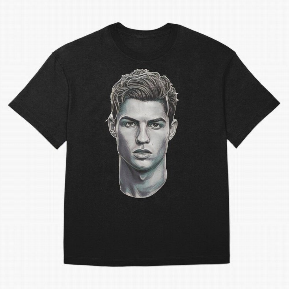 Ronaldo drawing 2008 Oversized T-Shirt Make Your Look Match Global Football Passion for FIFA World Cup 2026, Centered on Messi and Cristiano Ronaldo, France and Portugal, Football Festival Excitement, Trophy Ambitions, Country Rivalries and Star