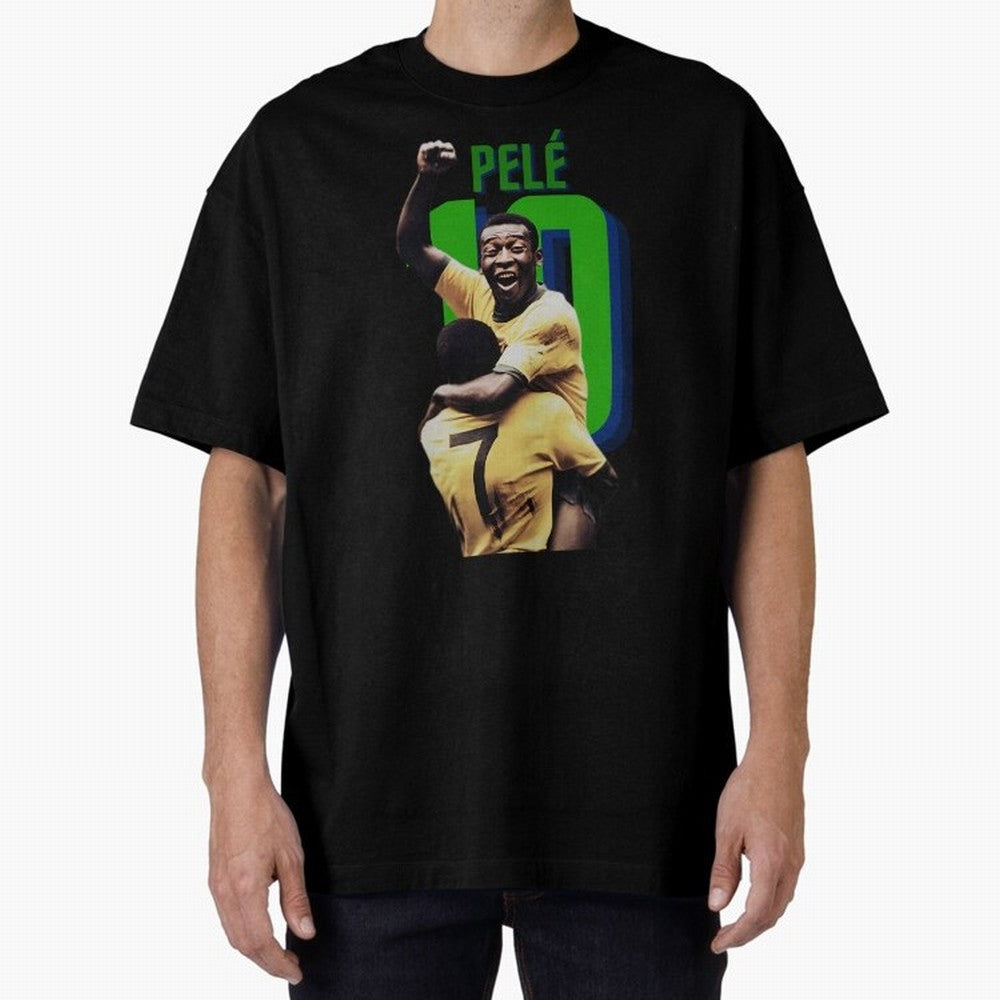 Pele 10 Oversized T-Shirt Carry the Colors and Pride of the FIFA World Cup 2026 USA Canada Mexico Journey through Mbappe Highlights, Germany Pride, Stadium Chants, National Pride, Trophy Dreams and Unforgettable Football Memories; Great for