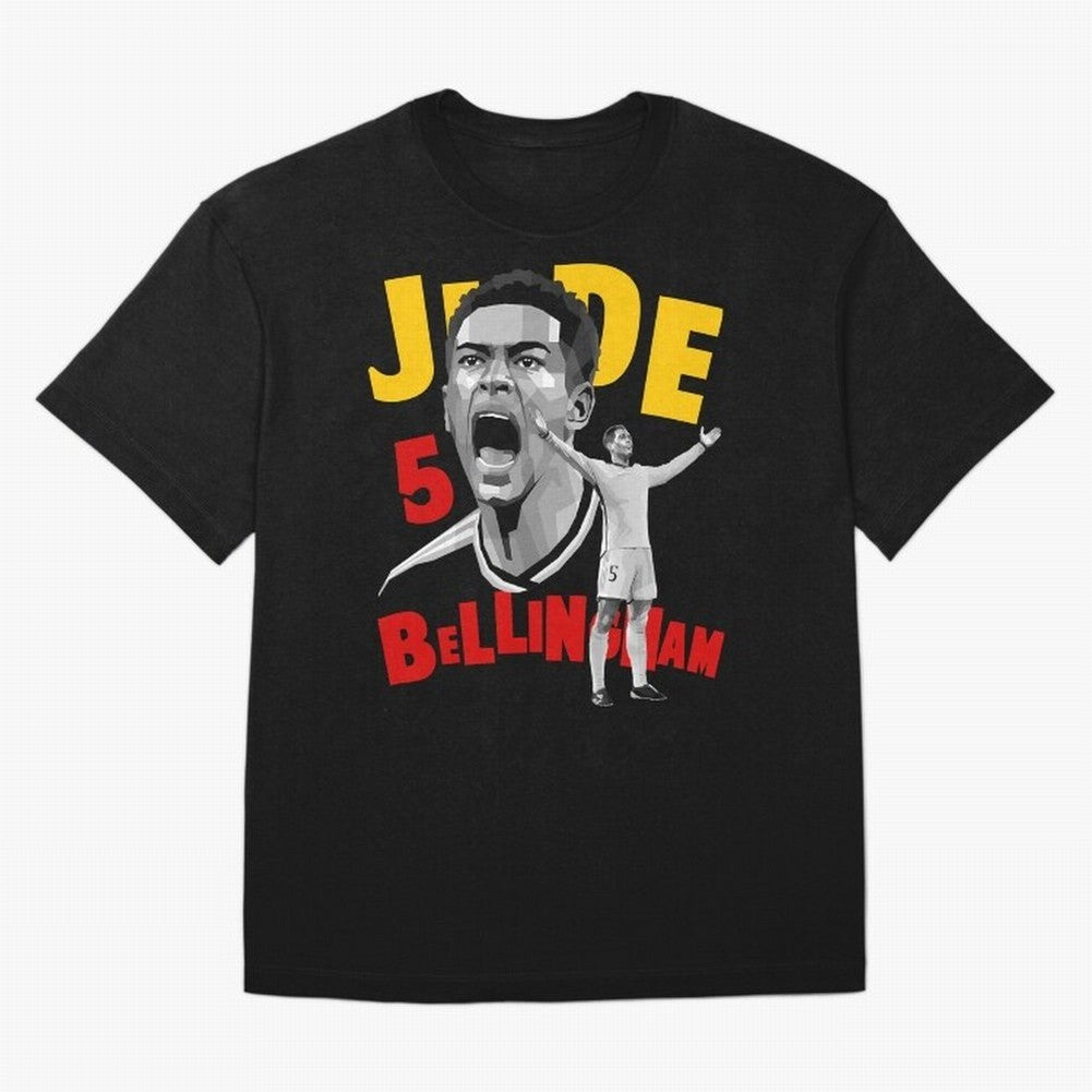 Jude Bellingham Oversized T-Shirt Capture Stadium Memories from FIFA World Cup 2026 for Fans of Haaland and Mbappe and England, France and Netherlands, Bringing Tournament Hype, Historic Matchups, Family Viewing Parties and Global Sports Pride;