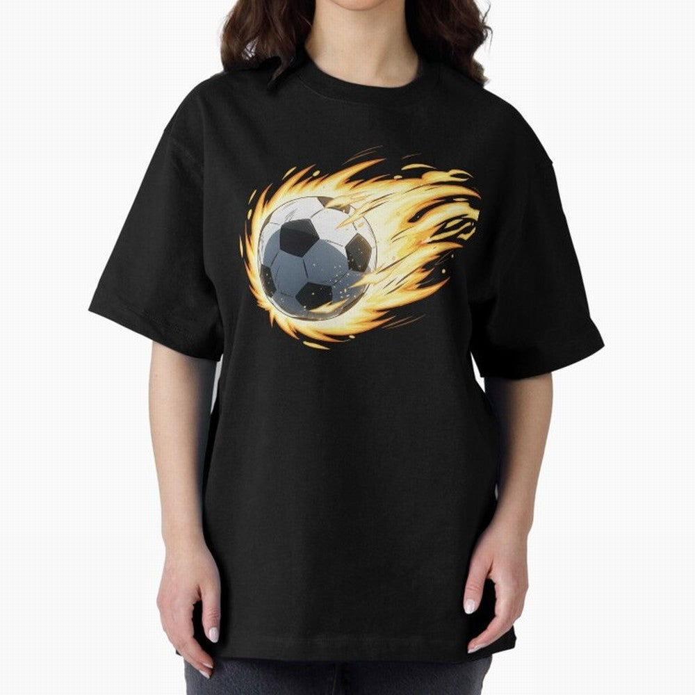 Soccer anime Oversized T-Shirt Represent FIFA World Cup 2026 Spirit, Inspired by Spain, Mbappe and Neymar, Match Day Excitement, Supporter Culture, Golden Goals and Global Football Passion; Built for Supporters Chasing Trophy Dreams, Final Match
