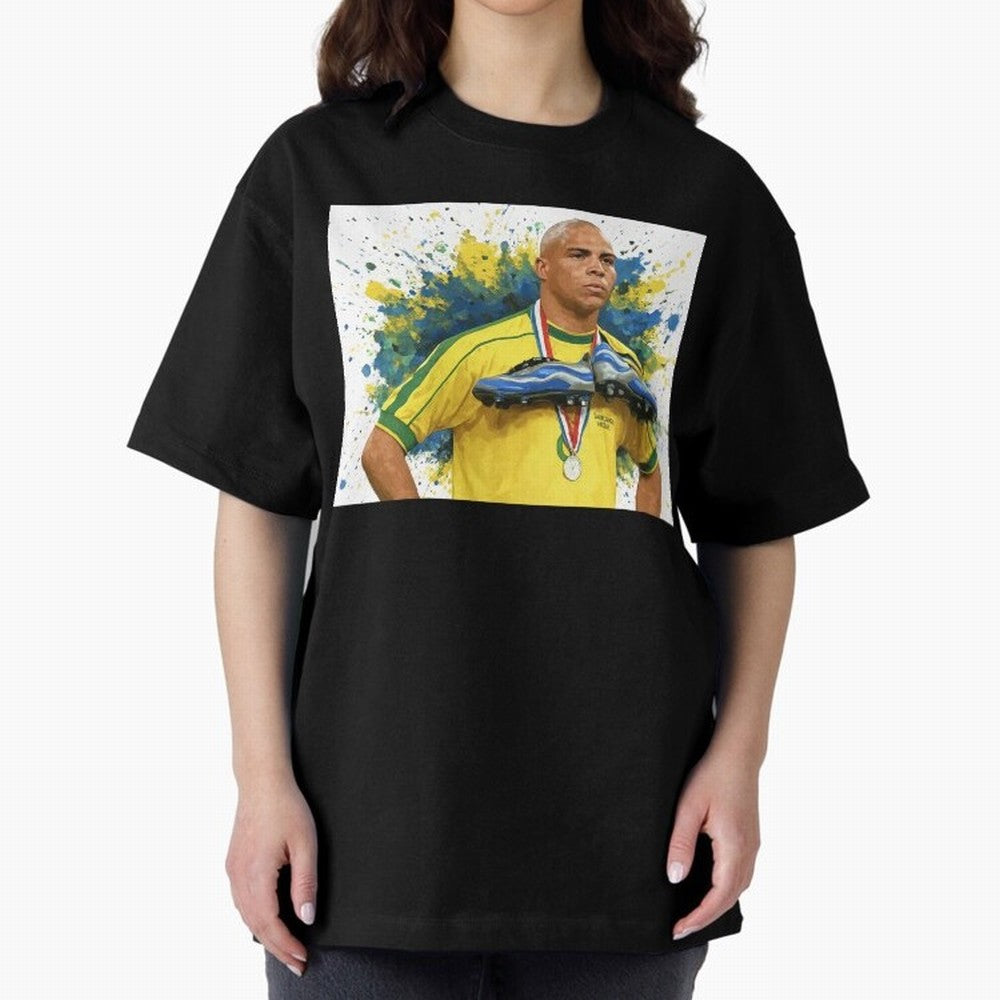 Ronaldo, O Fen?meno Oversized T-Shirt Unlock Match Day Hype around FIFA World Cup 2026, Cristiano Ronaldo, Haaland and CR7, Argentina and Brazil, Classic Soccer Heritage, Championship Pressure, Fan Loyalty and International Pride; Created for Match