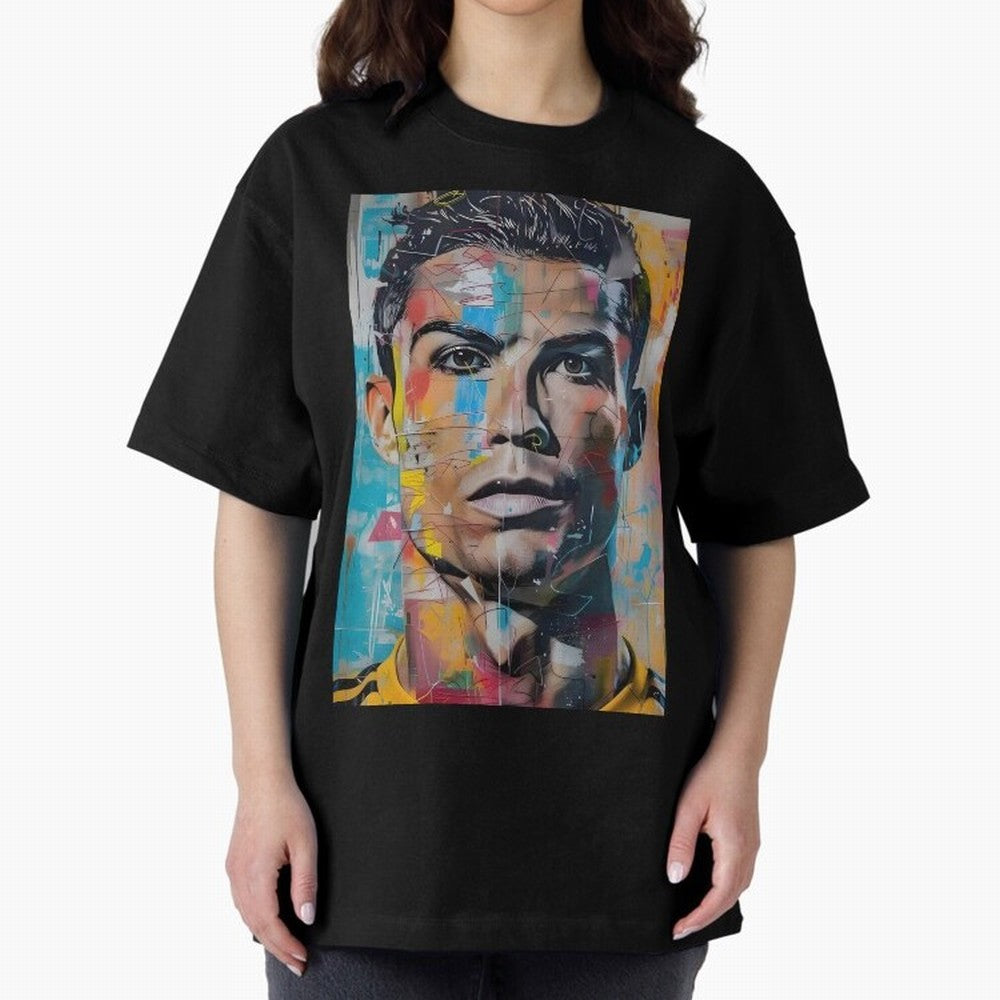 Christiano Ronaldo Oversized T-Shirt Make Every Kick Count in Match Day Hype around FIFA World Cup 2026, Haaland, Portugal, Spain and Germany, Match Day Excitement, Supporter Culture, Golden Goals and Global Football Passion; Great for Supporters