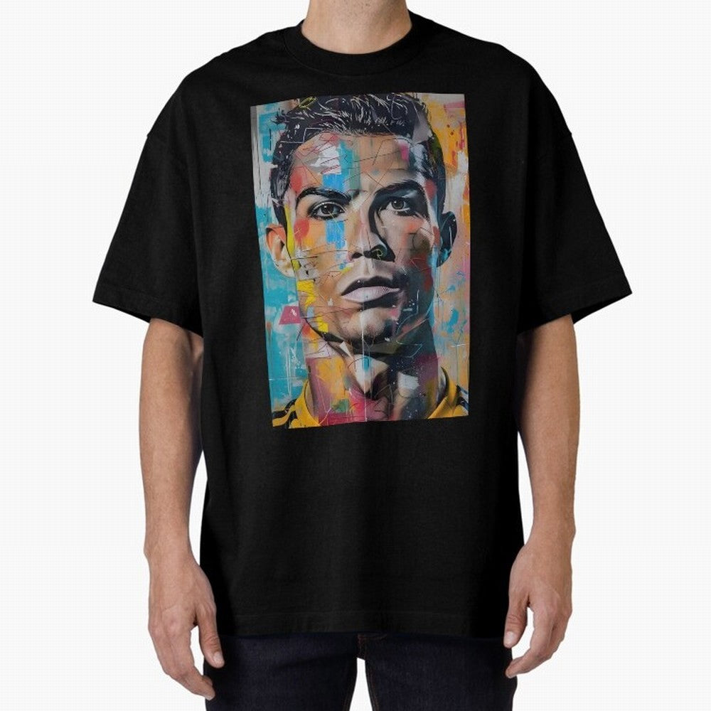 Christiano Ronaldo Oversized T-Shirt Make Every Kick Count in Match Day Hype around FIFA World Cup 2026, Haaland, Portugal, Spain and Germany, Match Day Excitement, Supporter Culture, Golden Goals and Global Football Passion; Great for Supporters