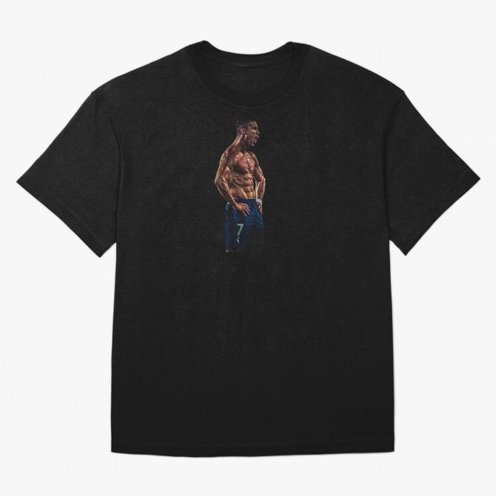 Christiano Ronaldo CR7 Oversized T-Shirt Represent Football Lovers during Global Football Passion for FIFA World Cup 2026 Group Stage, Filled with Haaland, England, Stadium Memories, Football Loyalty, International Chants and Championship