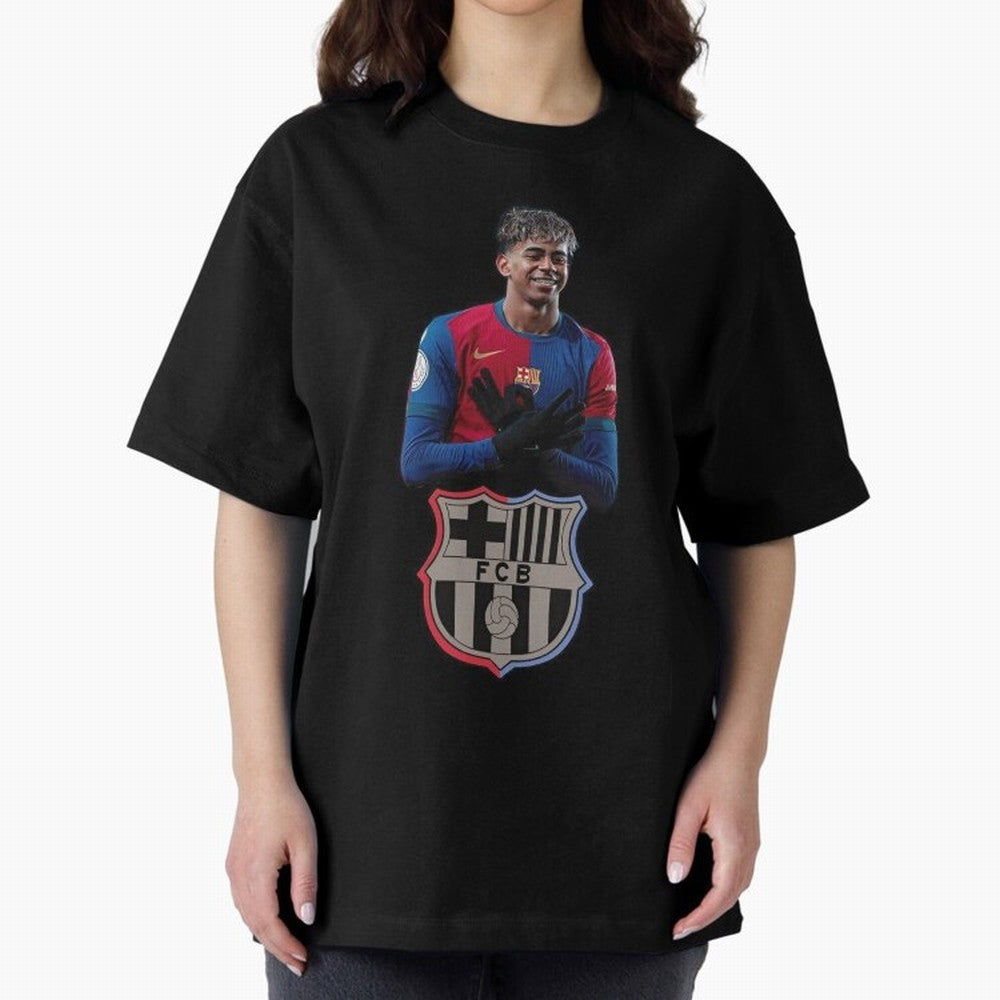 Lamine Oversized T-Shirt Share FIFA World Cup 2026 Group Stage for Fans of CR7 and Messi and Germany, Bringing Soccer Culture, Superstar Moments, National Team Dreams and Competitive Fire; Great for Watch Parties, Sports Bars, Family Nights, Fan