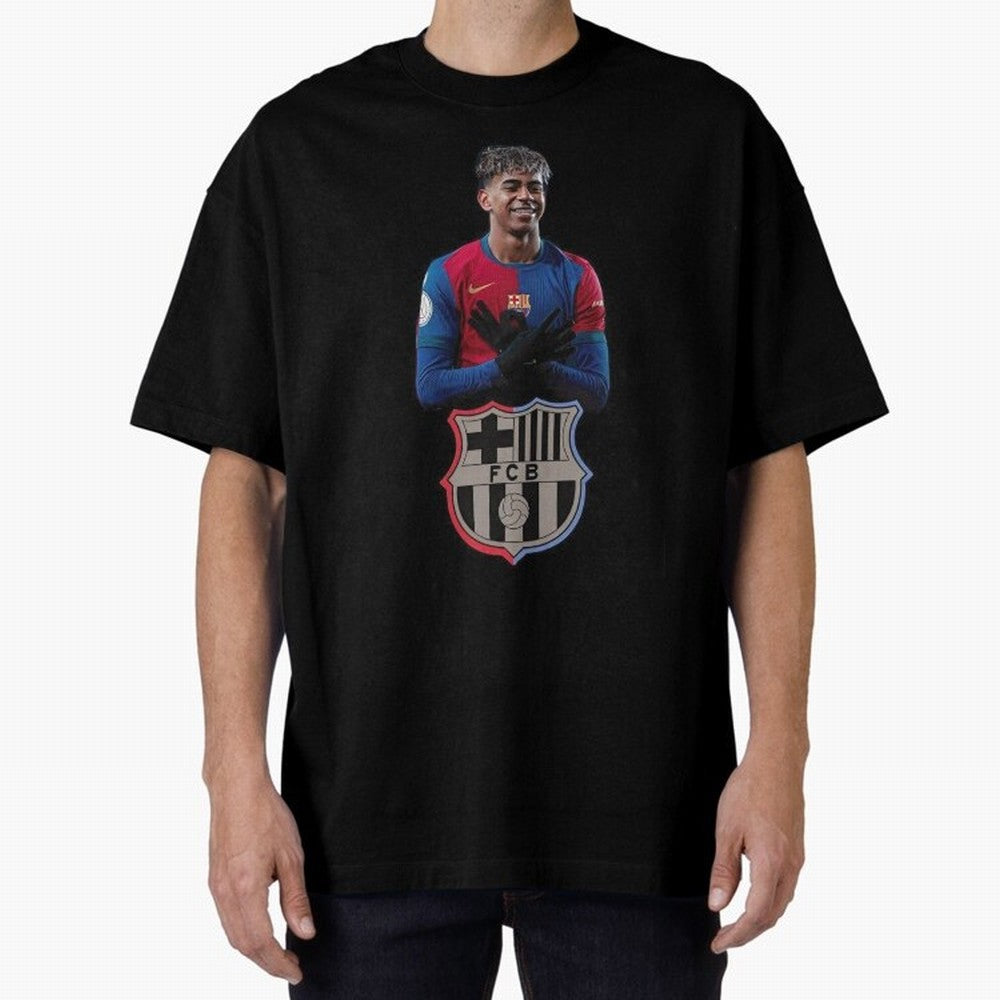 Lamine Oversized T-Shirt Share FIFA World Cup 2026 Group Stage for Fans of CR7 and Messi and Germany, Bringing Soccer Culture, Superstar Moments, National Team Dreams and Competitive Fire; Great for Watch Parties, Sports Bars, Family Nights, Fan