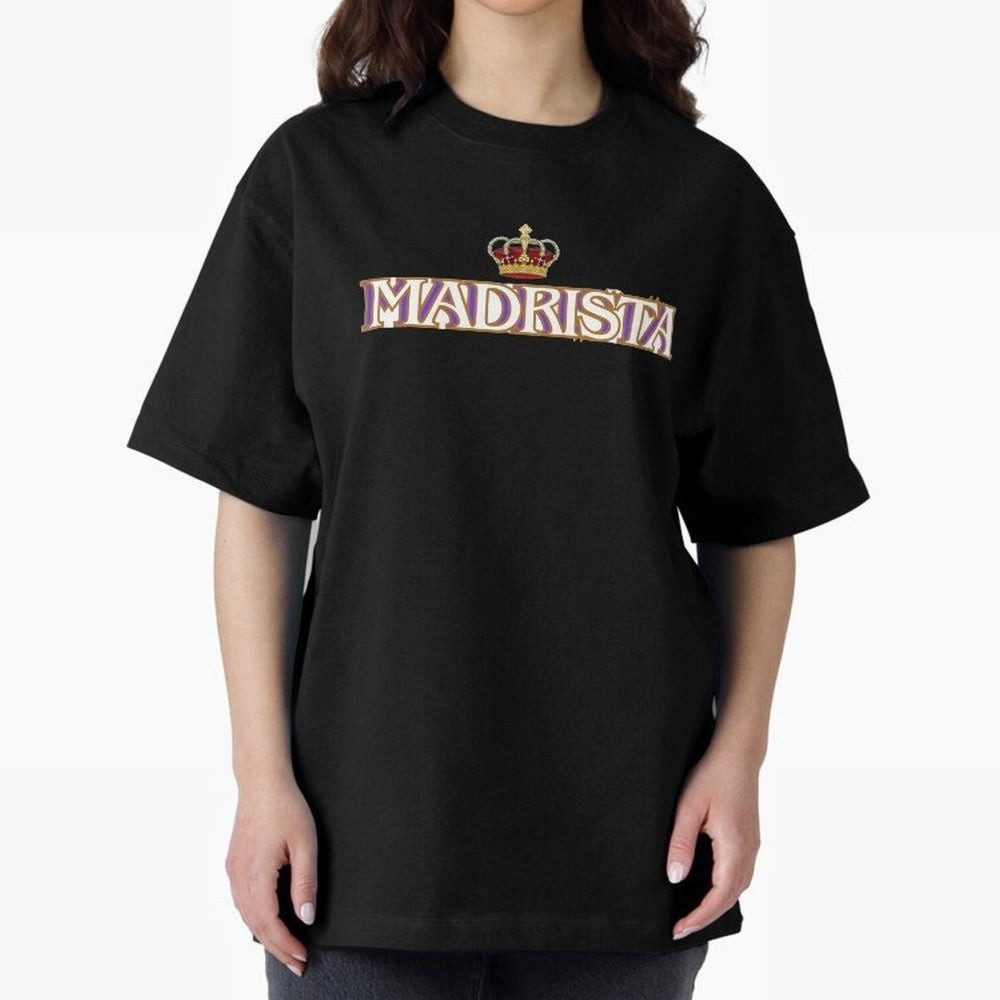 Madrista - Real Madrid Oversized T-Shirt Honor Football Greatness during Global Football Passion for FIFA World Cup 2026, Connected to Messi, Neymar and Mbappe, Portugal, Spain and Germany, Football History, Final Match Energy, Crowd Noise and Once