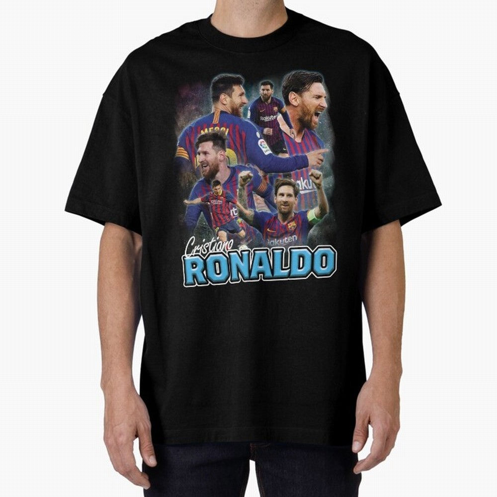 Ronaldo / Messi Pardoy Shirt Oversized T-Shirt Carry the Colors and Pride of FIFA World Cup 2026 USA Canada Mexico Spirit, Inspired by Brazil, Portugal and Argentina, Mbappe, Soccer Culture, Superstar Moments, National Team Dreams and Competitive