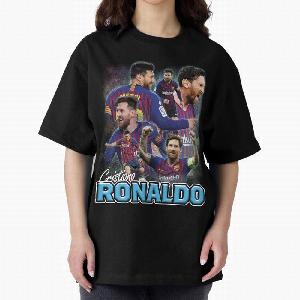 Ronaldo / Messi Pardoy Shirt Oversized T-Shirt Carry the Colors and Pride of FIFA World Cup 2026 USA Canada Mexico Spirit, Inspired by Brazil, Portugal and Argentina, Mbappe, Soccer Culture, Superstar Moments, National Team Dreams and Competitive