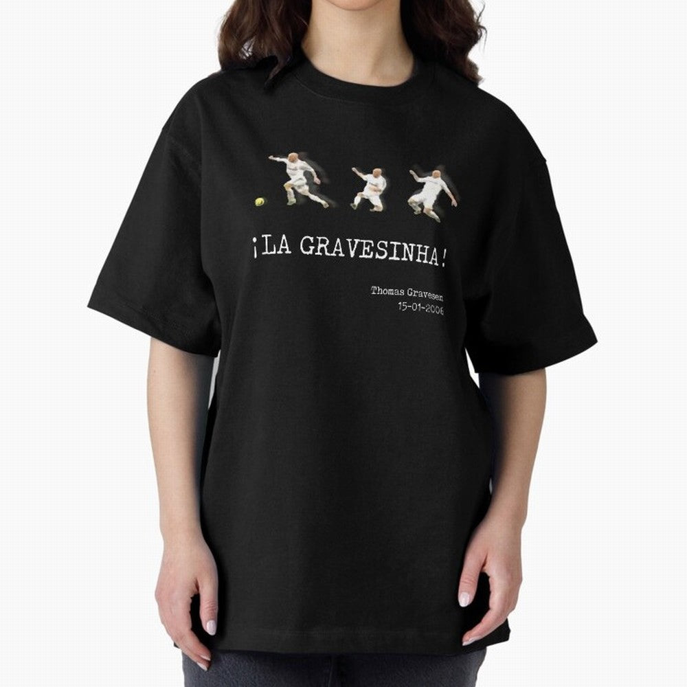 ?La Gravesinha! Oversized T-Shirt Show Your Tournament Heart for FIFA World Cup 2026 Group Stage for Fans of Neymar, Haaland and Cristiano Ronaldo and Spain, Bringing Game Day Rituals, Football Legends, Country Pride and the Road to the Final; Made