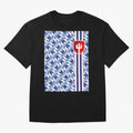 Manchester United 94 Away Jersey Pattern Oversized T-Shirt Celebrate the Next Chapter of FIFA World Cup 2026 USA Canada Mexico Inspired by Messi, Neymar and Mbappe, Argentina, France and Brazil Energy, Sports Nostalgia, International Competition,