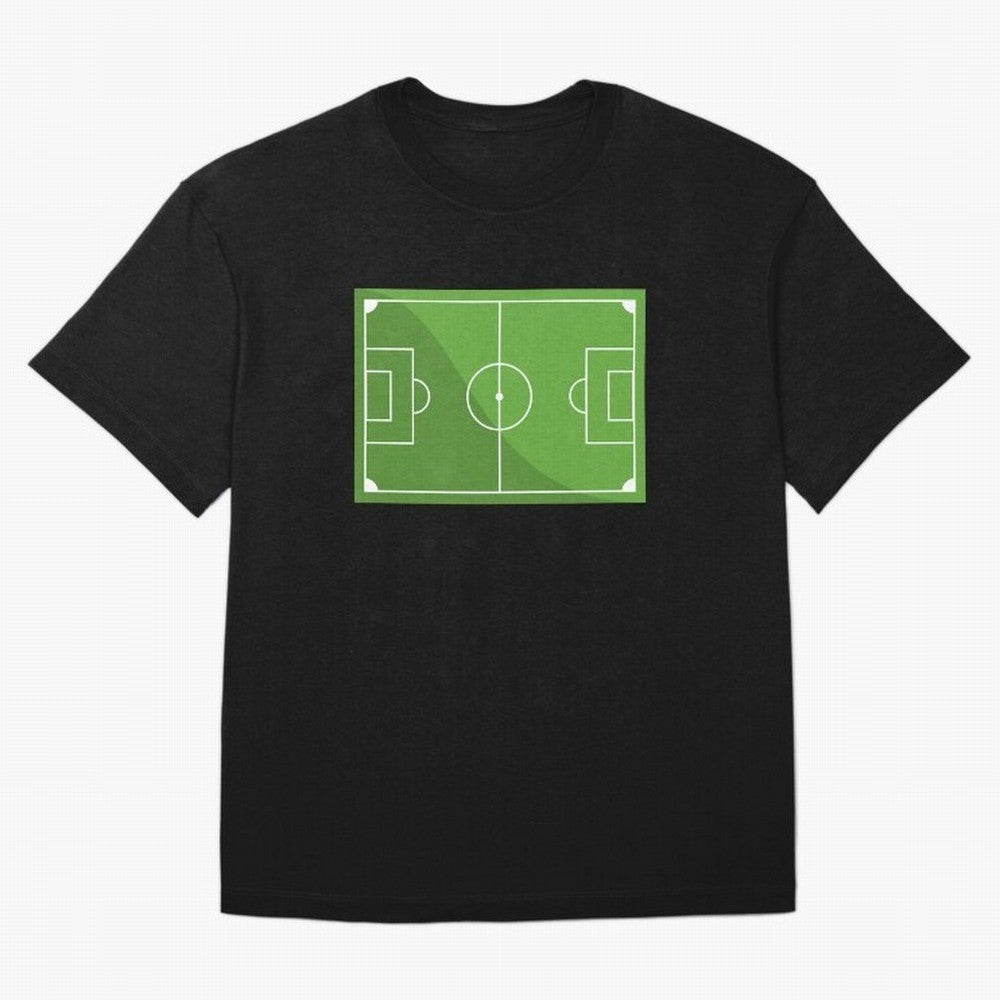 Football Pitch Oversized T-Shirt Show Passion for the Stars of FIFA World Cup 2026 for Fans of Mbappe and Neymar and Argentina, France and Brazil, Bringing Game Day Rituals, Football Legends, Country Pride and the Road to the Final; Perfect for