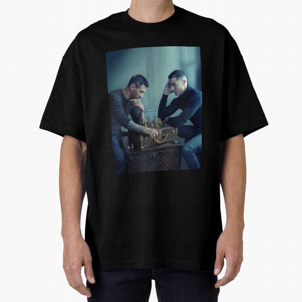 Messi and Ronaldo Chess Shirt, Vintage Lionel Messi Shirt, Lionel Messi Sweatshirt, Messi Hoodie, Retro Messi Hoodie Oversized T-Shirt Bring Supporter Culture to Match Day Hype around FIFA World Cup 2026, Haaland and Mbappe, Argentina, Classic