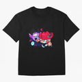RonaDora chibis Oversized T-Shirt Show Fan Pride Across FIFA World Cup 2026 Group Stage Filled with CR7, France and Portugal Energy, Football Festival Excitement, Trophy Ambitions, Country Rivalries and Star Player Buzz; Ideal for Football Dads,