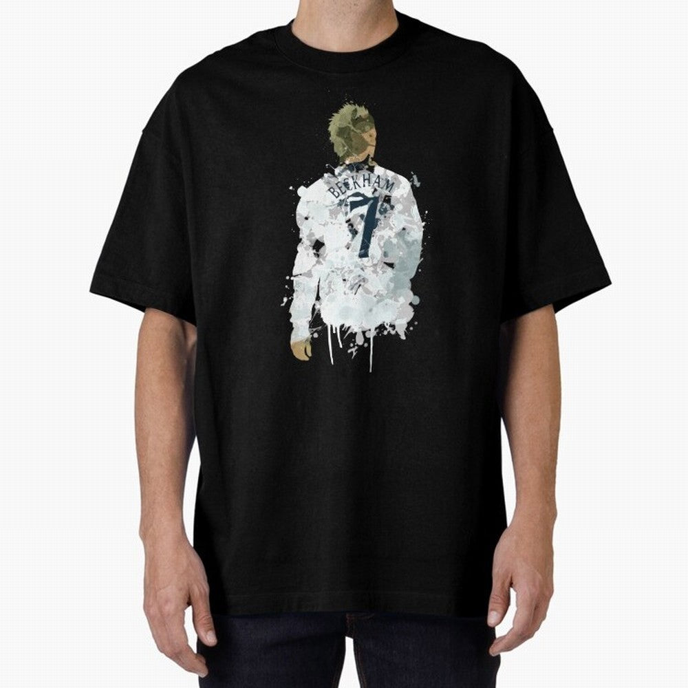 David Beckham England Captain Art Oversized T-Shirt Enjoy FIFA World Cup 2026 Spirit, Connected to Brazil, Cristiano Ronaldo, Global Supporter Spirit, Legendary Goals, National Colors and Tournament Celebration; Ideal for Football Dads, Football