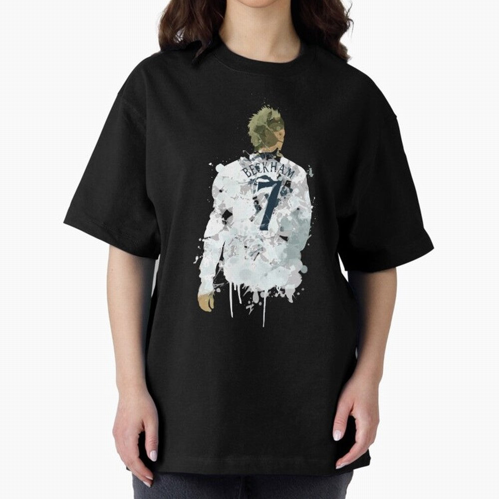 David Beckham England Captain Art Oversized T-Shirt Enjoy FIFA World Cup 2026 Spirit, Connected to Brazil, Cristiano Ronaldo, Global Supporter Spirit, Legendary Goals, National Colors and Tournament Celebration; Ideal for Football Dads, Football