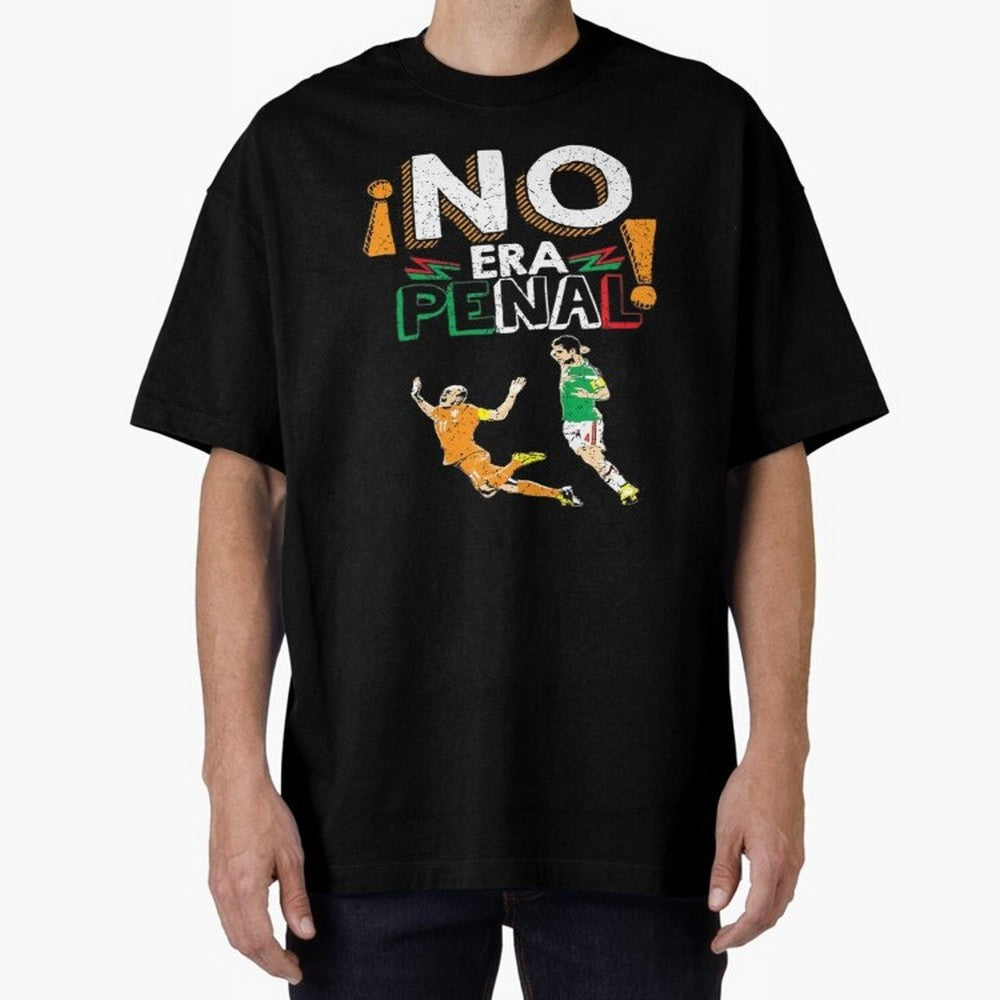 No Era Penal Oversized T-Shirt Celebrate Global Football Passion for FIFA World Cup 2026, with CR7 and Messi, Germany, Global Supporter Spirit, Legendary Goals, National Colors and Tournament Celebration; Great for Supporters Who Love Legendary