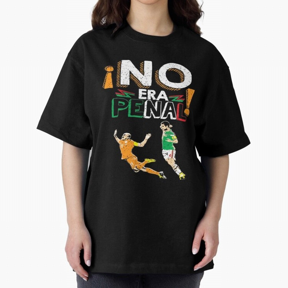No Era Penal Oversized T-Shirt Celebrate Global Football Passion for FIFA World Cup 2026, with CR7 and Messi, Germany, Global Supporter Spirit, Legendary Goals, National Colors and Tournament Celebration; Great for Supporters Who Love Legendary