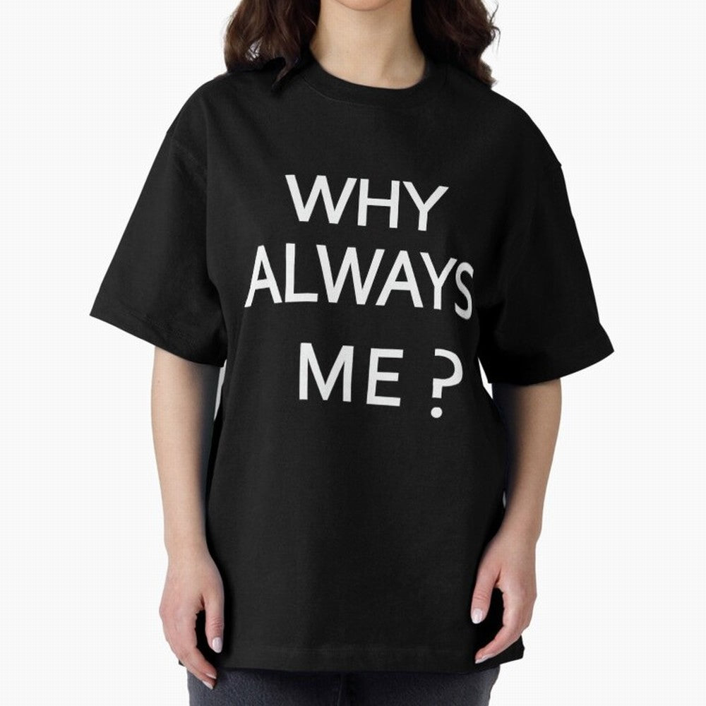 Why Always Me Mario Balotelli - Manchester City Routs United 6-1 Oversized T-Shirt Elevate Match Day Hype around FIFA World Cup 2026 Group Stage, Mbappe and Neymar, England, Classic Soccer Heritage, Championship Pressure, Fan Loyalty and