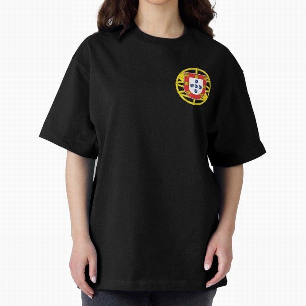 Portugal Coat of Arms Oversized T-Shirt Bring Legendary Rivalry Energy to Global Football Passion for FIFA World Cup 2026 Group Stage, with Messi, Argentina, France and Brazil, Match Day Excitement, Supporter Culture, Golden Goals and Global