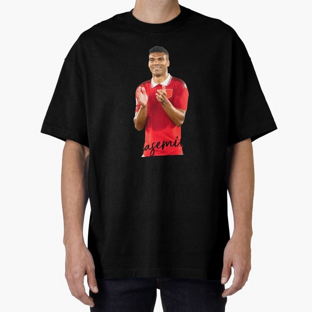 Casemiro Oversized T-Shirt Follow the Final Road of FIFA World Cup 2026 USA Canada Mexico Highlighting Mbappe and Neymar, England Energy, Goal Celebration Energy, Supporter Heritage, Football Icons and Worldwide Tournament Joy; Ideal for Football