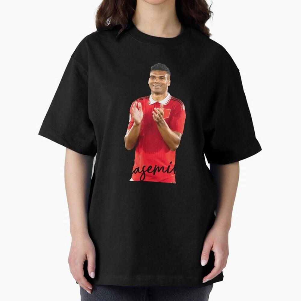 Casemiro Oversized T-Shirt Follow the Final Road of FIFA World Cup 2026 USA Canada Mexico Highlighting Mbappe and Neymar, England Energy, Goal Celebration Energy, Supporter Heritage, Football Icons and Worldwide Tournament Joy; Ideal for Football