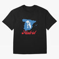 Madrid Bear Strawberry Tree Oversized T-Shirt Carry National Pride through FIFA World Cup 2026 Spirit, Inspired by England, Messi, Sports Nostalgia, International Competition, Famous Players and Unforgettable Victories; Perfect for Fans,