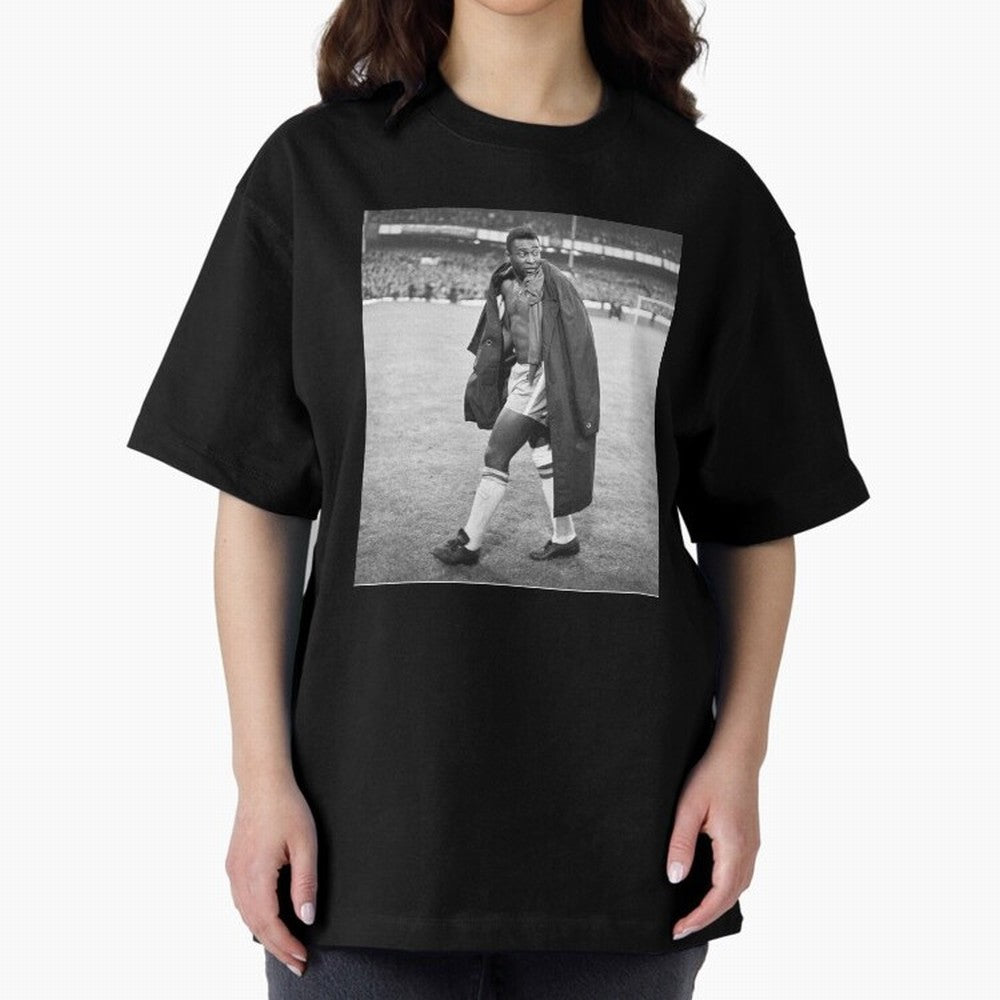 Pele Oversized T-Shirt Carry National Pride through Match Day Hype around FIFA World Cup 2026 Group Stage, Messi, Neymar and Mbappe, France and Portugal, Stadium Memories, Football Loyalty, International Chants and Championship Tradition; Ideal for