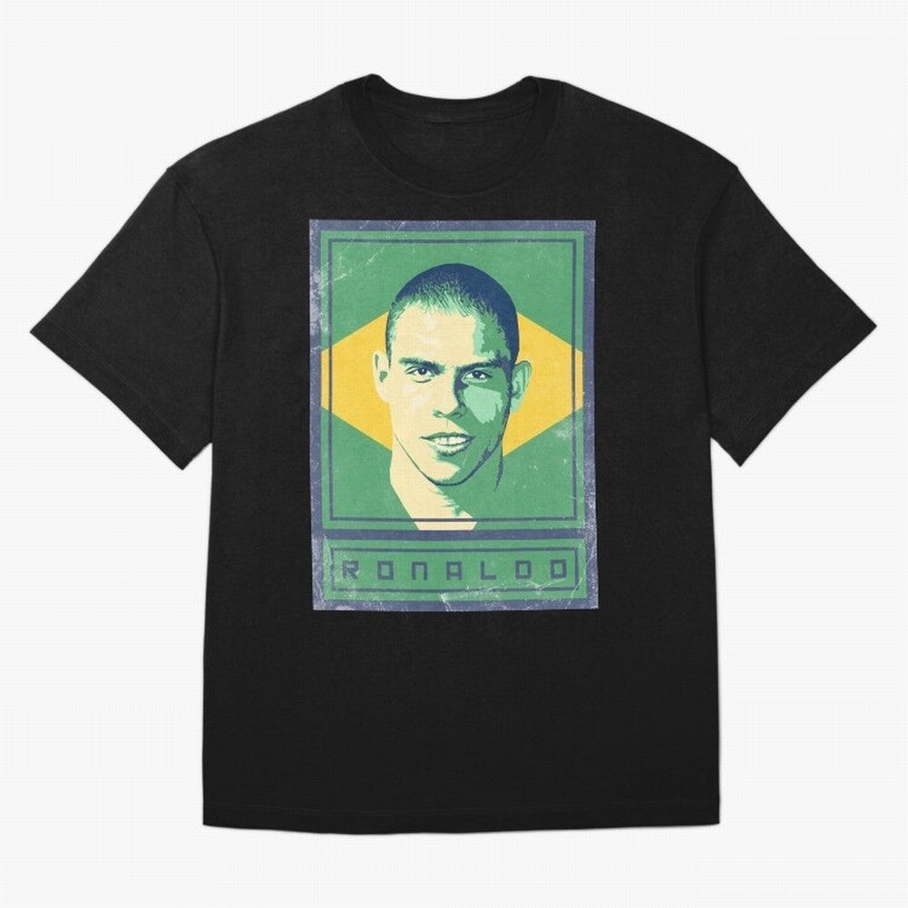 Ronaldo Brasil Oversized T-Shirt Bring Legendary Rivalry Energy to Global Football Passion for FIFA World Cup 2026 USA Canada Mexico, Centered on Messi, Neymar and Mbappe, France, Vintage Soccer Flavor, Modern Football Stars, National Flags and