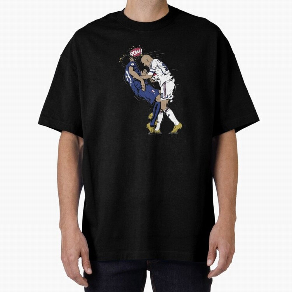 Zinedine Zidane Oversized T-Shirt Feel Match Day Hype around FIFA World Cup 2026 USA Canada Mexico, Messi, Argentina, France and Brazil, Football Festival Excitement, Trophy Ambitions, Country Rivalries and Star Player Buzz; Great for Watch