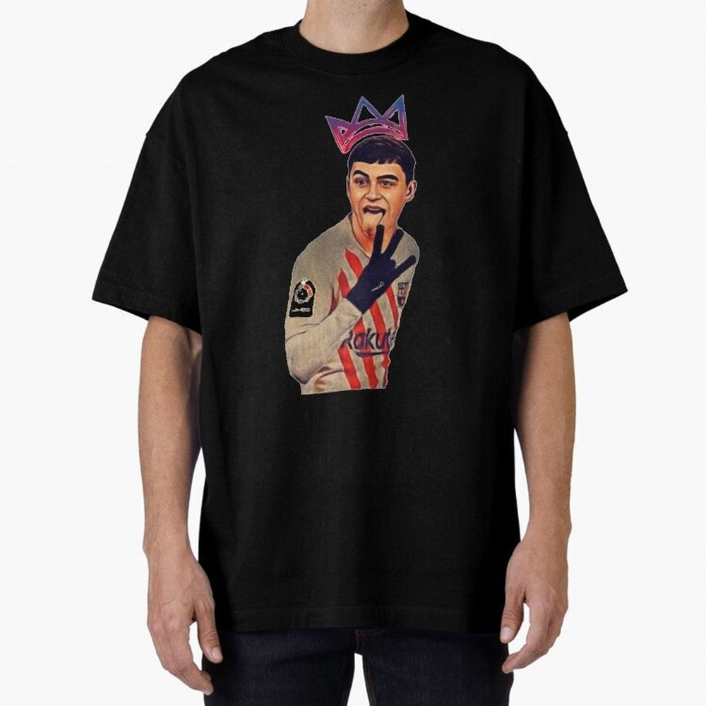 PEDRI Oversized T-Shirt Support Iconic Players in FIFA World Cup 2026 Spirit, Made for Argentina, Messi and Cristiano Ronaldo, Retro Football Energy, Iconic Rivalries, Trophy Chase Drama and Stadium Atmosphere; Great for Supporters Who Love